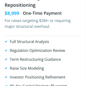 Tier III - Strategic Raise Repositioning